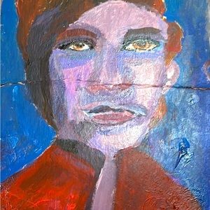 Cardboard Abstract painting